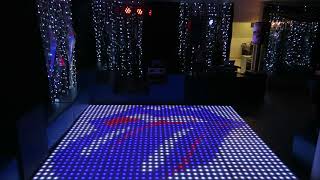 100 pixel LED Dance Floor Rolling Stones Theme [upl. by Marwin439]