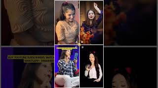 Who S Your Fav🤭😂Akshita Dwivedi 🆚️ Daizy aizy 🆚️ Vishaka jaatni 🆚️ Simpal kharel Funny shorts [upl. by Quinta]