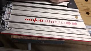 Mafell KSS80 Blade Change and CrossCutting with 370 track [upl. by Ursala]