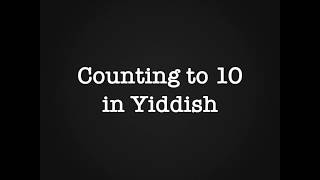 COUNT to 10 in YIDDISH [upl. by Ennairek]