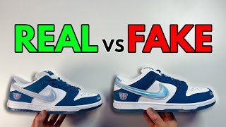 REAL VS FAKE NIKE SB DUNK BORN AND RAISED SNEAKER COMPARISON [upl. by Immot]