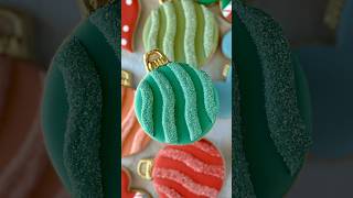 Ornament One☝🏼✨🎄 enlightenedbakery royalicing sugarcookies ornament christmas2024 [upl. by Edylc]