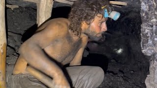 Unbelievable Coal Mining with Limited tools shorts mining [upl. by Ellehsram]