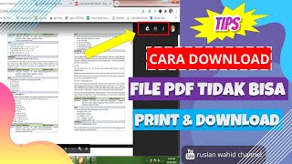 Tips  Cara Download File PDF tidak Bisa Download amp Print  File Hak Akses Dibatasi [upl. by Cora]