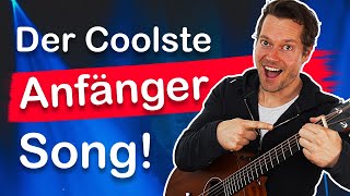 Das leichteste coole Lied der Welt auf Gitarre lernen für Anfänger [upl. by Nesnah]