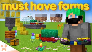 10 Minecraft 120 Farms In 10 Minutes [upl. by Aicemed]