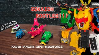 BOOTLEG Gokaioh Gokaiger Power Rangers Super Megaforce Legendary Megazord [upl. by Jenna159]