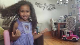 How to Detangle Curly Kids Hair  Biracial  Mixed Race Hair Care [upl. by Red]