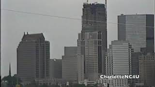 June 1991  Charlotte NC skyline construction taken with Sony CCDF77 8mm [upl. by Oibirot]