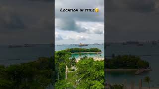 View from Siloso Beach Resort Sentosa Island Singapore 🇸🇬 [upl. by Mateusz]