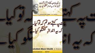 Ghalib Poetry with Explanation urdupoetry ghalib [upl. by Ilan28]