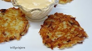 TORTITAS DE PATATA 😋🥔AMERICANAS HASH BROWN [upl. by Ubana519]