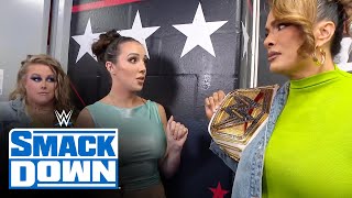 Chelsea Green amp Piper Niven confront Nia Jax SmackDown highlights Aug 23 2024 [upl. by Ayoted]