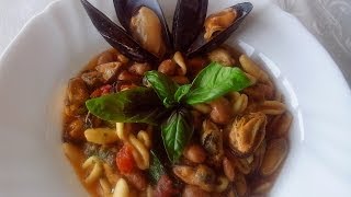 Cavatelli con fagioli e cozze [upl. by Kenward]