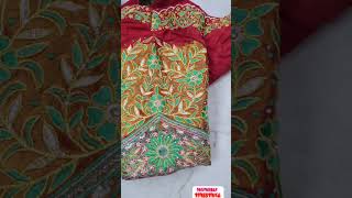 Full hand flower work embroidery fashion [upl. by Eilesor]