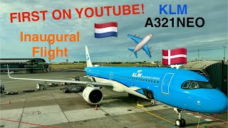 4K INAUGURAL FLIGHT A321NEO  KLM  Amsterdam  Copenhagen [upl. by Hali]