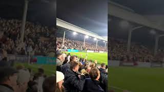 Scenes at Craven Cottage as Harry Wilson equalises against Brentford 04112024 [upl. by Aitahs]