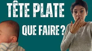 Votre bébé à la tête plate que faire Plagiocéphalie [upl. by Hulda]