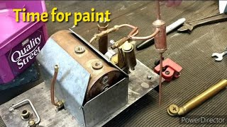 Ellie the steam tram  final disassembly and paint 😀 livesteam gardenrailway [upl. by Aikemal]