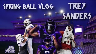 Trey Sanders TCU Spring Ball Vlog [upl. by Carder]