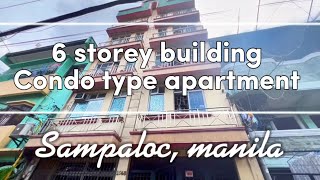 V63024 Sampaloc manila 6 storey condo type building with penthouse floor area 600 sqm [upl. by Macpherson]