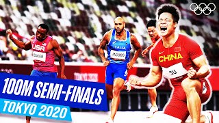 The 100m semifinals at Tokyo 2020 [upl. by Olen]