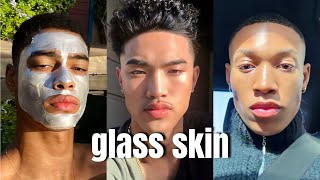 how to get glass skin as a man [upl. by Norrahc]