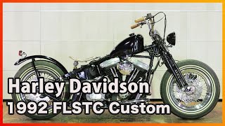 ID2305 Harley davison 1992 FLSTC Custom [upl. by Devi833]