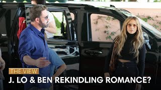 Jennifer Lopez amp Ben Affleck Rekindling Romance  The View [upl. by Euqor]