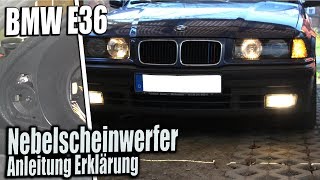 BMW E36 Compact Nebelscheinwerfer Anleitung Erklärung [upl. by Roseanne]