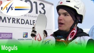 2013 VossOslo FIS Freestyle World Ski Championships mens moguls finals highlights [upl. by Ibrab]