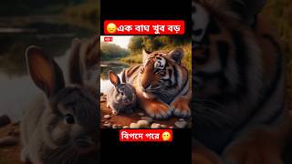 এক বাঘ খুব বড় বিপদে পরে 🫢haw two video foryou fyp golpo [upl. by Kaz]