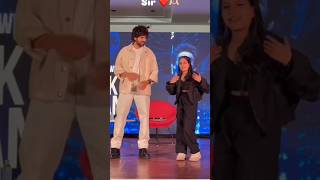 Cute girl dance with kartik Aryan 💜💜 shortvideo music newsong youtubeshorts [upl. by Fermin962]