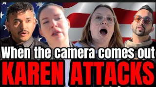 RUSSIAN KAREN Karens SHOCKING Threats Caught on Camera over our AMERICAN RIGHTS [upl. by Assecnirp]