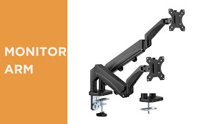 Dual Monitors SpaceSaving SpringAssisted Monitor Arm LDT56C024 [upl. by Beller]