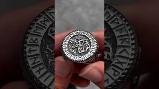 Vintage Viking Wolf Ring  Rune Ring  ULiking Stainless Steel Jewelry  Viking Jewelry for Men [upl. by Lemrej]