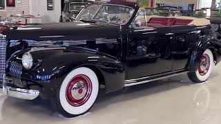 Overview Video  1940 LaSalle model 52 convertible sedan Blue [upl. by Karoly]