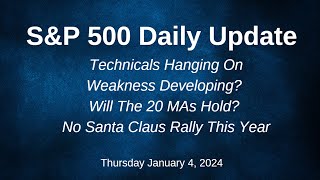 SampP 500 Daily Market Update for Thursday January 4 2024 [upl. by Langill]