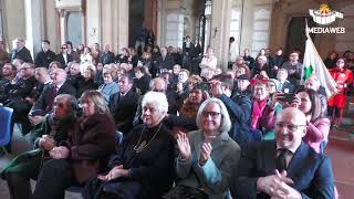 Cerimonia conferimento delle onoranze al Famedio di Pavia [upl. by Loferski612]