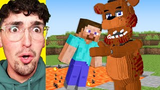 I Scared My Friend as FNAF in Minecraft [upl. by Enirehtahc]