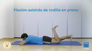 Flexión asistida de rodilla en prono [upl. by Kciwdahc823]