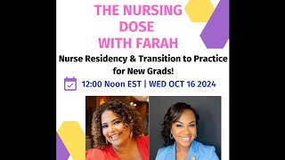 The Nursing Dose with Farah [upl. by Burke]