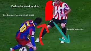 Messi Dribbling Analysis [upl. by Ellynad]