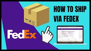 How to ship via FedEx using an account create a shipping label [upl. by Notnilk]