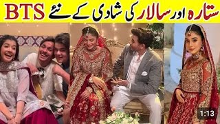 OMG Sitara Salar wedding BTS kaffara 46 47 episode [upl. by Llenrahs]