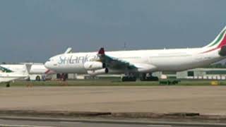 Airplane landing in Colombo Airport Sri lanka [upl. by Eicaj433]