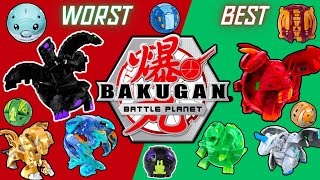 Bakugan RANKED WORST to BEST  Battle Planet Compilation [upl. by Akinwahs635]