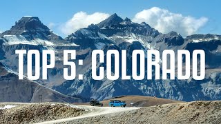 Top 5 Colorado Overland Trails [upl. by Llibyc]