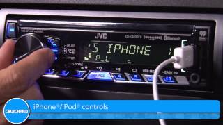 JVC KDX320BTS Display and Controls Demo  Crutchfield Video [upl. by Novj]