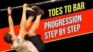 Toes To Bar Progression Step by Step [upl. by Llehcsreh930]